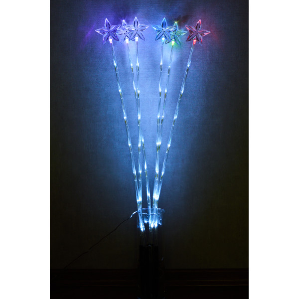 Світлодіодна декорація - гілки, 6 шт, 48л, 90 см, акрил, IP44 (041244)