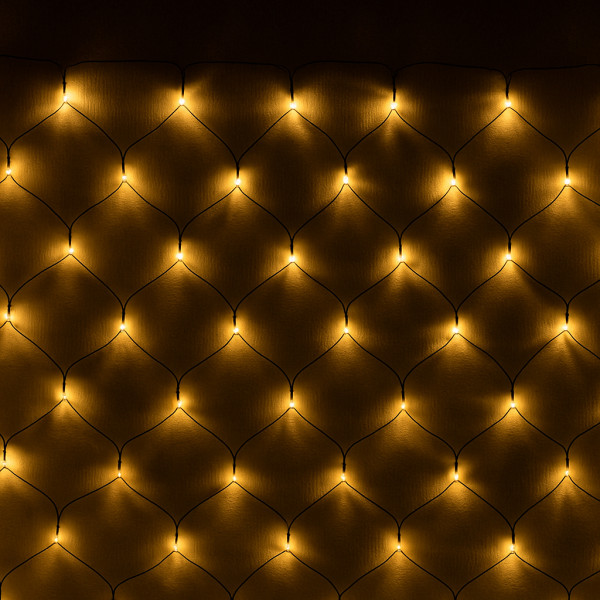 Гірлянда-сітка з лампочками розжарювання, 2x1 м, 320 л, різнокольоровий, IP20 (050314)