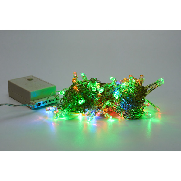 Світлодіодна гірлянда, 5 м, 100 л, 8 режимів, різнокольоровий, IP20 (050512)
