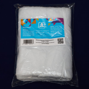 Покривало-сніг, 1 упаковка, 100x100 см, білий з блискітками (090167)