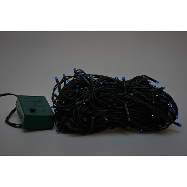 Світлодіодна гірлянда, 9 м, 180 л, 8 режимів, синій, IP44 (350155)