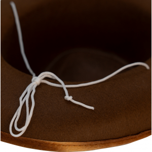 Фетровий капелюх, 55-56 см, коричневий, фетр (460052)