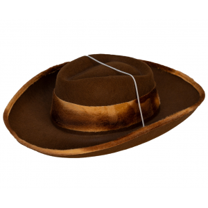 Фетровий капелюх, 55-56 см, коричневий, фетр (460052)