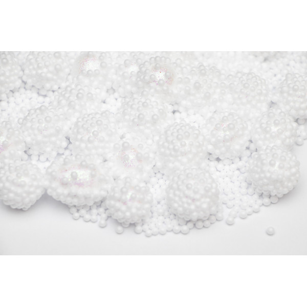 Штучний сніг, 1 упаковка, 16 г, білий, пінопласт (472789)