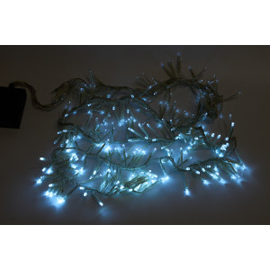 Світлодіодна гірлянда-нитка - гроно снігопаду, 1,8 м, 288 л, 8 режимів, білий, IP44 (650170)