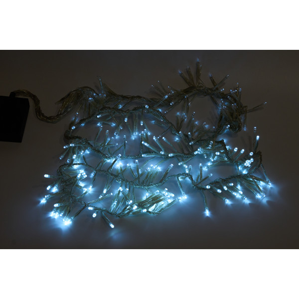 Світлодіодна гірлянда-нитка - гроно снігопаду, 1,8 м, 288 л, 8 режимів, білий, IP44 (650170)