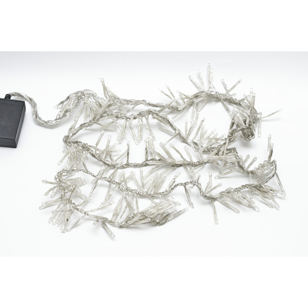 Світлодіодна гірлянда-нитка - гроно снігопаду, 1,8 м, 288 л, 8 режимів, білий, IP44 (650170)