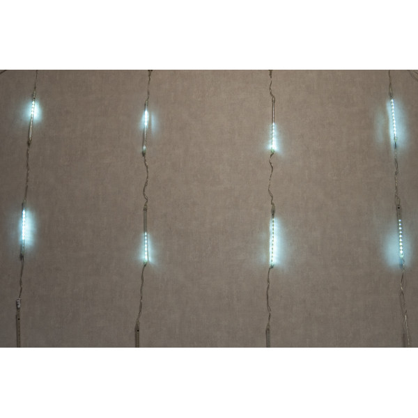 Світлодіодна гірлянда-завіса - снігопад, 1,5x1,5 м, 360 л, білий, IP44 (650187)