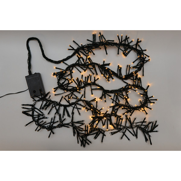 Світлодіодна гірлянда - падаючий сніг, 2,7 м, 384 л, теплий білий, IP44 (651443)