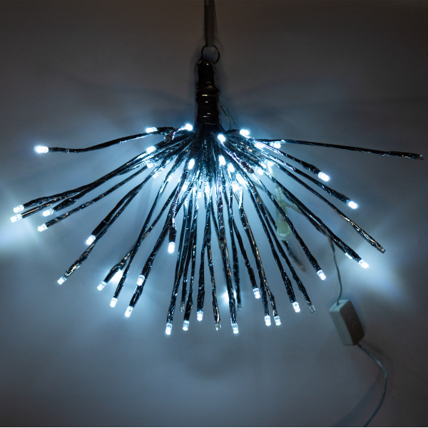 Світлодіодна гірлянда-куля, D40 см, 80 л, подовжувач, холодна біла, IP20 (651672)