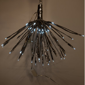 Світлодіодна гірлянда-куля, D40 см, 80 л, подовжувач, холодна біла, IP20 (651672)