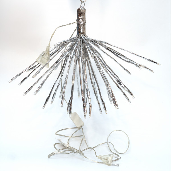 Світлодіодна гірлянда-куля, D40 см, 80 л, подовжувач, холодна біла, IP20 (651672)