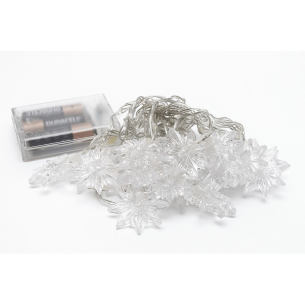 Світлодіодна гірлянда-нить з насадками, 3 м, 20 л, 3AA батарейки, різнокольоровий, IP20 (651894)