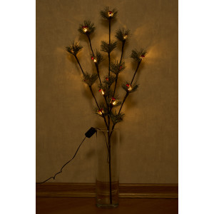 Світлодіодна декорація - соснова гілочка, 80 см, 15л, теплий білий, IP20 (651948)