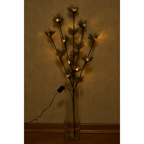 Світлодіодна декорація - соснова гілочка, 80 см, 15л, теплий білий, IP20 (651948)
