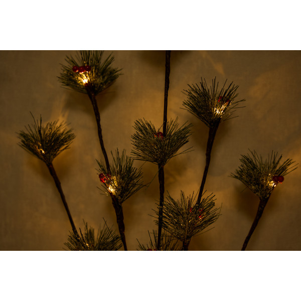 Світлодіодна декорація - соснова гілочка, 80 см, 15л, теплий білий, IP20 (651948)