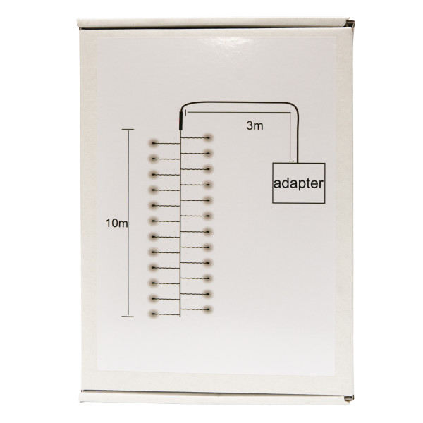 Світлодіодна гірлянда-нитка, 10 м, 900 л, теплий білий, IP44, Роса (721190)