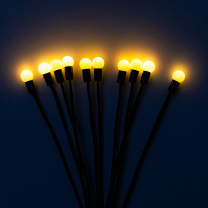 Світлодіодний світильник, 10 л, на сонячній батареї, тепле біле світло, IP 44 (721244)