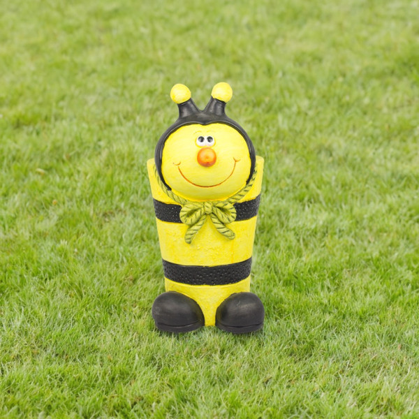 Садова декорація - кашпо бджілка, 40x18x27 см, жовтий, магнезія (820122-2) для декору та інтер'єру (820122-2)