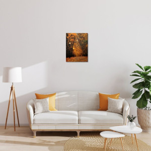 Картина, що світиться - осінній парк з опалим листям, 3 LЕD лампи, 40x30 см (940065)