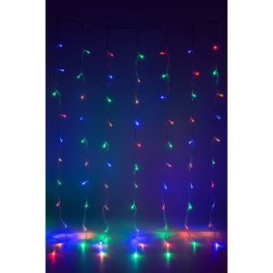 Світлодіодна гірлянда-бахрома, 5 м, 163 л, миготлива, RGB, IP44 (950149)