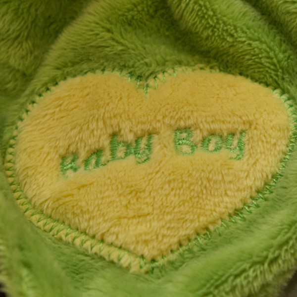 М'яка іграшка - коник із зеленою ковдрою, 20 см, сірий, поліестер (D1228319-2)