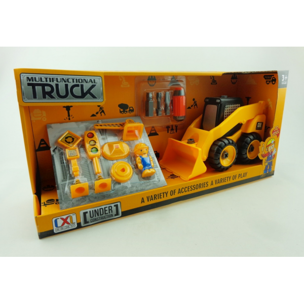 Ігровий набір - конструктор бульдозер, 14,5x11x19 см, пластик (CXL200-17)