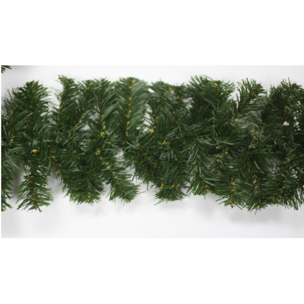 Гірлянда штучна хвойна, зелений, 270 см довжина, 22 см діаметр, ПВХ (МГ-22)