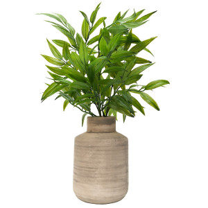 Штучні гілочки бамбука з листям, 3 шт, 34 см, у вазі , 130856