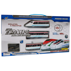 Ігровий набір - Залізниця з потягом, 308 см, пластик (2934A-11)