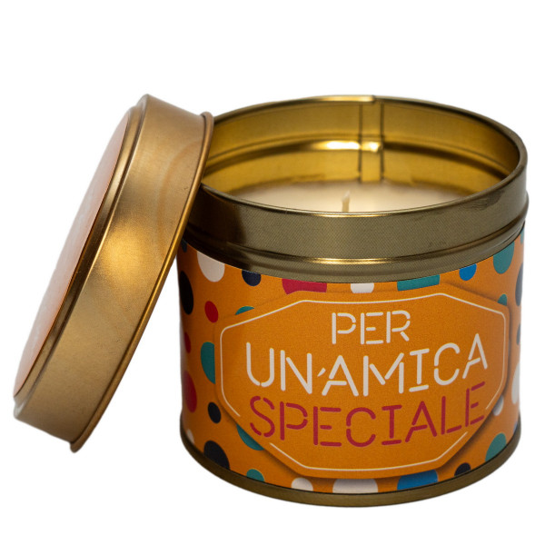 Свічка ароматична Magic Lights, "Per unamica speciale", 5*7 см, ваніль (40009-1) для декору та інтер'єру (40009-1)