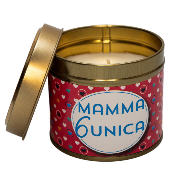 Свічка ароматична Magic Lights, "Mamma 6 unica" ,7,5*7 см, ваніль (40009-6) для декору та інтер'єру (40009-6)