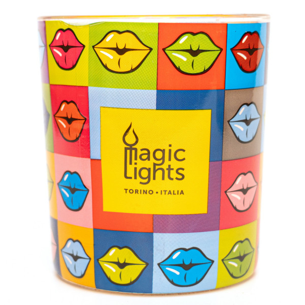 Ароматична свічка Magic Lights, аромат Апельсин, губи, 7,5*8,4 см, помаранчева (40010-6) для декору та інтер'єру (40010-6)