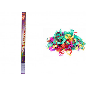 Хлопавка пневматична, 60 см, "PARTY POPPERS", різнокольорові паперові фігурки (400225-1)