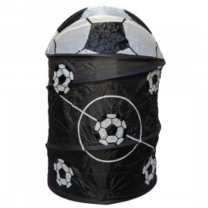 Кошик для іграшок - футбол, 57*38 см, чорно-білий, поліестер (518301)