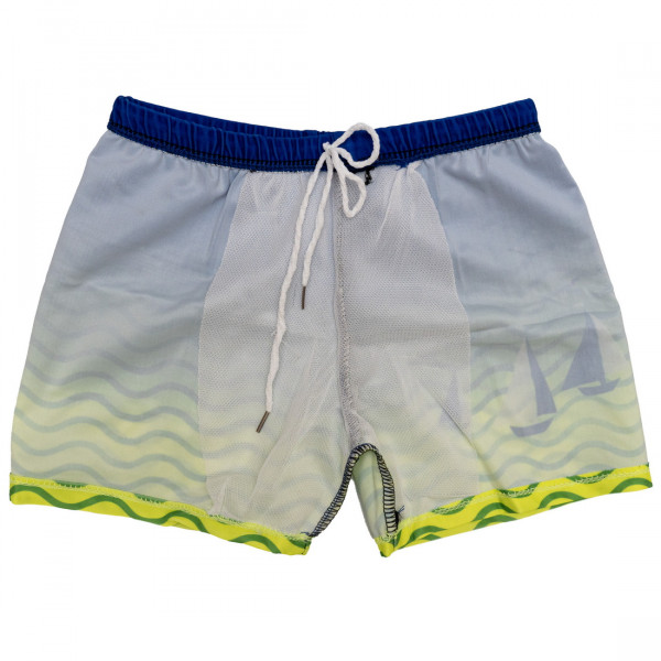 Плавки дитячі, синьо-зелені, 5-14 років, поліестер, спандекс (518790)