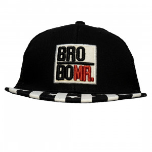 Кепка дитяча з зірками, чорно-білий, 48-54 см, 3-8 років, бавовна (518844)