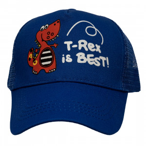 Кепка дитяча T-Rex is Best, синій, 48-54 см, 3-8 років, бавовна (518899)
