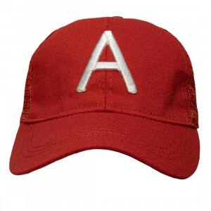 Кепка дитяча А, червоний, 47-52 см, 3-6 років, бавовна (518967)