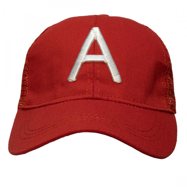 Кепка дитяча А, червоний, 47-52 см, 3-6 років, бавовна (518967)