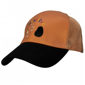 Кепка дитяча Positive, помаранчево-чорний, 48-54 см, 3-8 років, бавовна (519032)