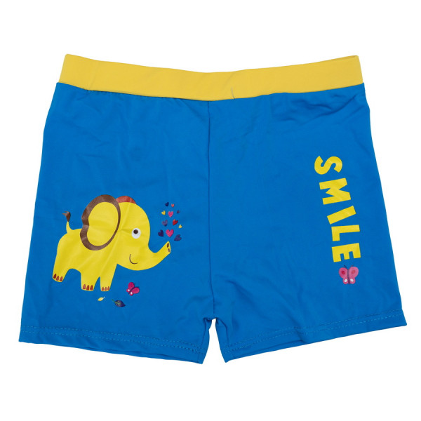 Плавки дитячі, блакитні з жовтим, 5-14 років, поліестер, спандекс (519223-2)