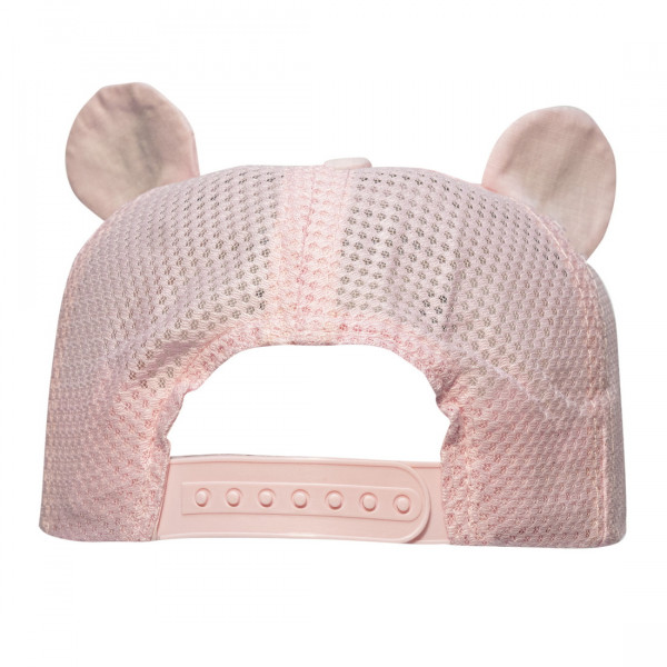 Кепка дитяча ведмедик, рожевий, 47-52 см, 2-8 років, бавовна (519261)