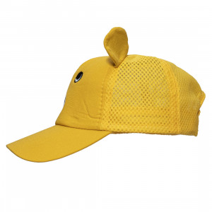 Кепка дитяча ведмедик, жовтий, 47-52 см, 2-8 років, бавовна (519278)