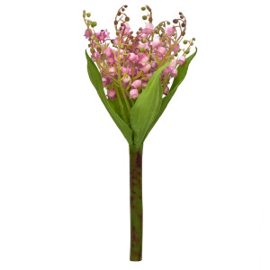 Штучна квітка Конвалія 12 гілочок, 28 см, білий (632472)