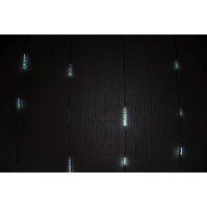 Світлодіодна гірлянда-завіса - снігопад, 1,5x1,5 м, 360 л, білий, IP44 (650187)