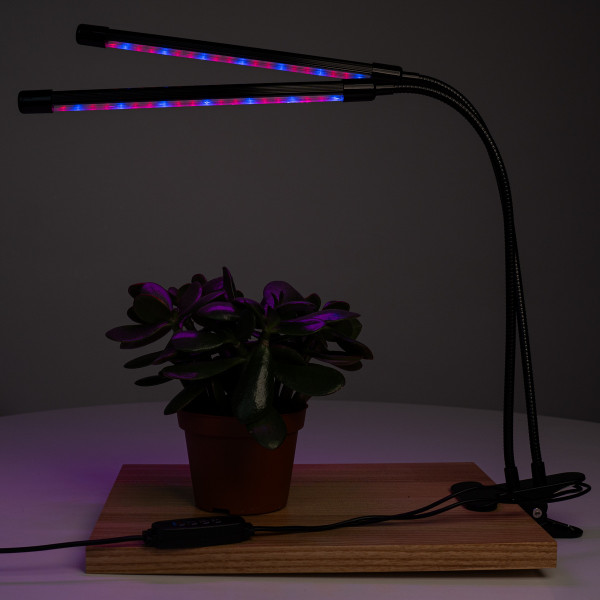 Фітолампа світлодіодна, 40 л, метал, світить червоним і блакитним, USB (721039) для декору та інтер'єру (721039)