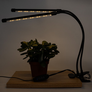 Фітолампа світлодіодна, 40 л, метал, світить теплим та холодним білим, USB (721046) для декору та інтер'єру (721046)