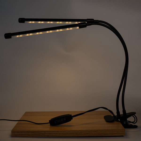 Фітолампа світлодіодна, 40 л, метал, світить теплим та холодним білим, USB (721046) для декору та інтер'єру (721046)