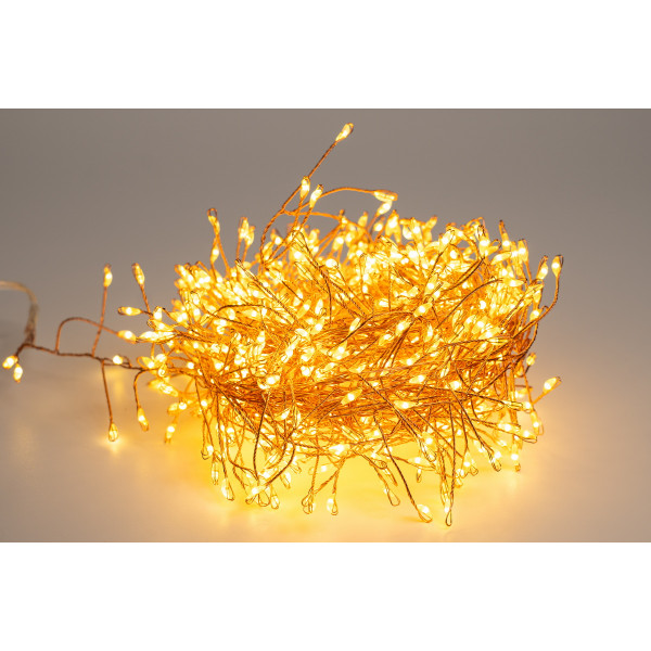 Світлодіодна гірлянда-нитка, 8 м, 700 л, 8 режимів, теплий білий, IP44 (721114)